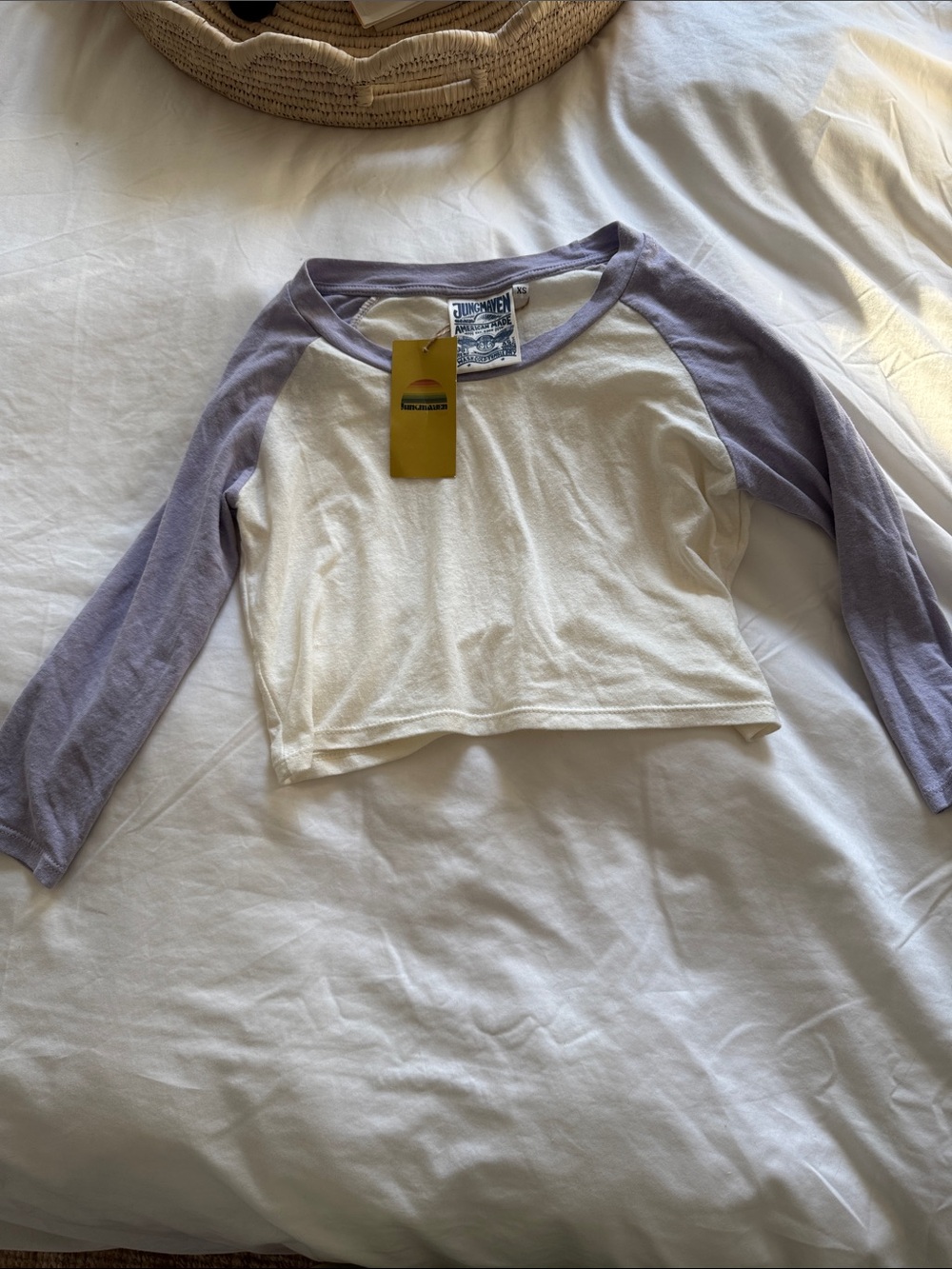Jungmaven Raglan Crop Top